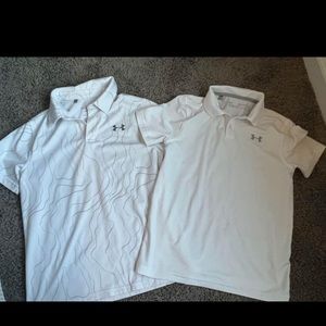 Set of 2 Boys Medium Under Armour polo shirts
